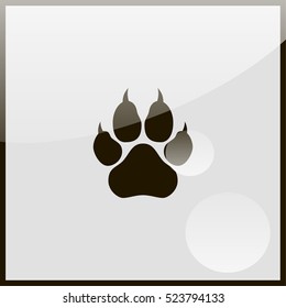 Paw, web icon.