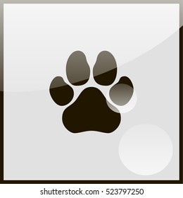 Paw, web icon.