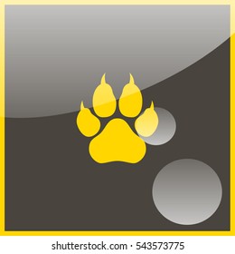 Paw, web icon.