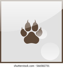 Paw, web icon.