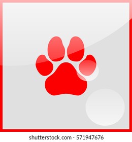 Paw, web icon.
