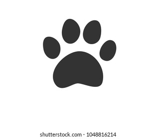 paw, web icon. vector design