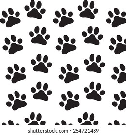Paw zoo pattern. Illustration for animal design.