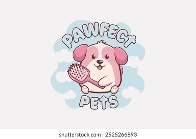 pawfect pets lover art logo 