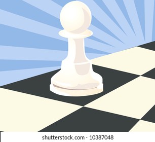  a pawn in a chess board	
