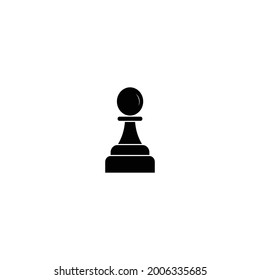 pawn chess icon illustration design