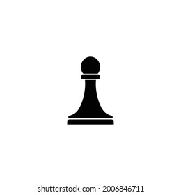 pawn chess icon illustration design