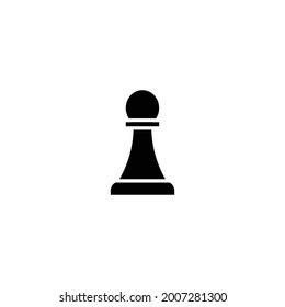 pawn chess icon illustration design