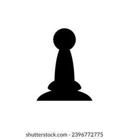 Pawn chess icon on white background. Vector illustration.