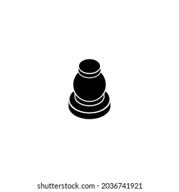 pawn of chess icon vector