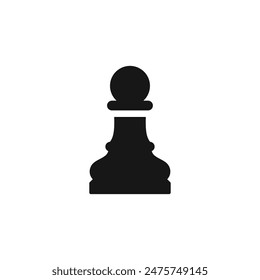 Pawn chess icon vector. EPS 10 editable vector