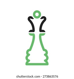 Pawn, chess piece, chess, game, chess board icon vector image. Can also be used for sports, fitness, recreation. Suitable for web apps, mobile apps and print media.