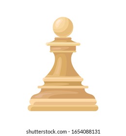pawn chess piece isolated vector illustration