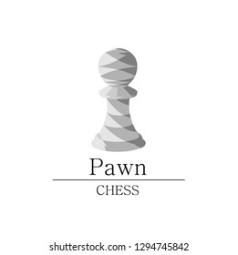 Pawn Chess in white backgroung