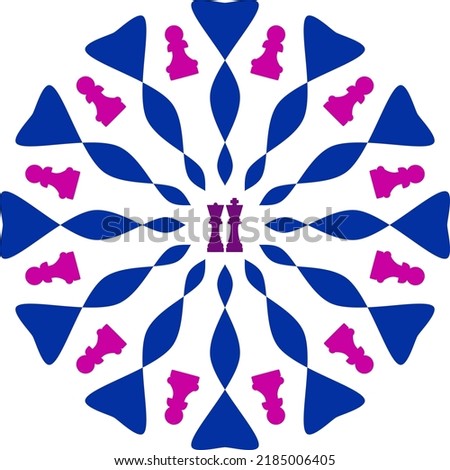 Pawn Circle of geometric shapes