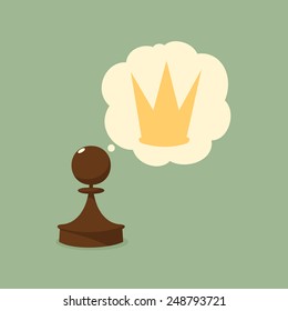 Pawn dreams about the crown