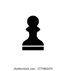 pawn icon, chess icon vector symbol template