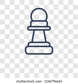 Pawn icon. Trendy Pawn logo concept on transparent background from Startup Strategy and Success collection