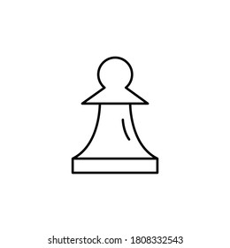pawn line icon. Signs and symbols can be used for web, logo, mobile app, UI, UX