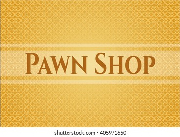 Pawn Shop colorful card