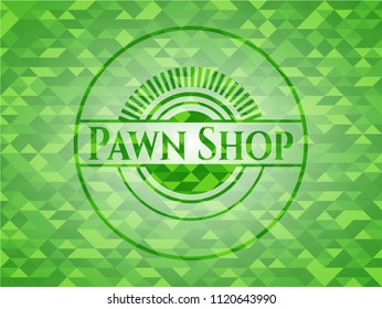 Pawn Shop green mosaic emblem