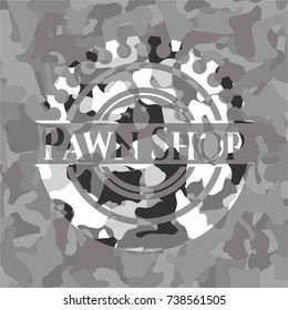 Pawn Shop grey camo emblem