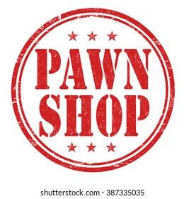 Pawn shop grunge rubber stamp on white background, vector illustration
