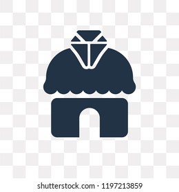 Pawn shop vector icon isolated on transparent background, Pawn shop transparency concept can be used web and mobile
