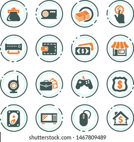 Pawn shop vector icons for user interface design