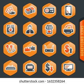 Pawn shop vector icons for user interface design