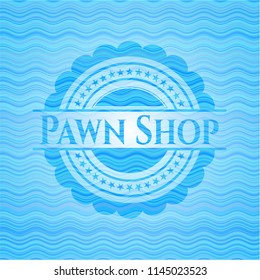 Pawn Shop water wavec oncept emblem.