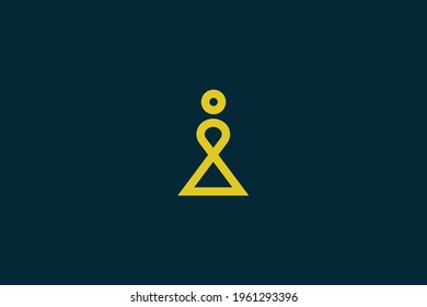 The Pawn Simple Logo Modern Illustration Vector