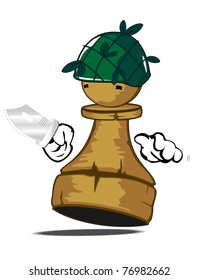 pawn the soldier in action
