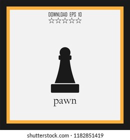 pawn vector icon