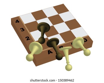 pawns falling from chessboard