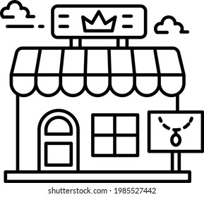 Pawnshop or Pawnbroker Concept Vector Icon Design, Business and Management Symbol, Banking and finance Sign, ECommerce and Delivery Stock illustration 