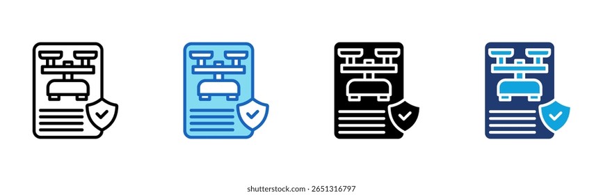 Pawnshop Policy icon Multi Style Vector Illustration