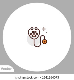Pawprint icon sign vector,Symbol, logo illustration for web and mobile