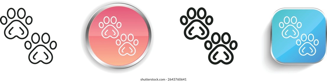 ícone impressões digitais. Design fino, linear, regular e estilo botão isolado no fundo branco