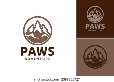 "Paws Adventure Logo" is a design asset suitable for businesses or products related to animals, pets, or outdoor adventures. It can be used as a logo, symbol, or graphic element on various platforms.