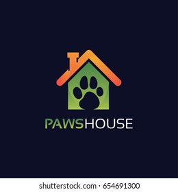 Logo Home Pet Care Dog Vector Stock Vector (Royalty Free) 1520188958 ...