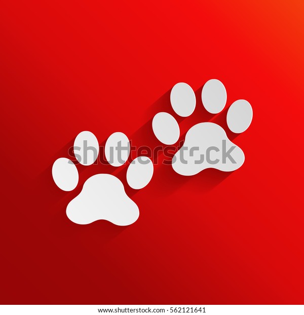 Paws Icon Stock Vector Royalty Free 562121641