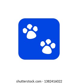 Paws icon. Animal print icon