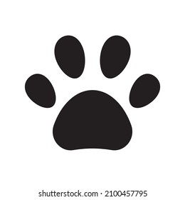 Icono de garras negro aislado en fondo blanco. Vector 10 eps