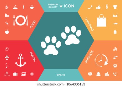Paws icon symbol