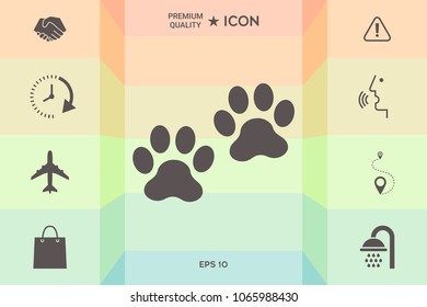 Paws icon symbol
