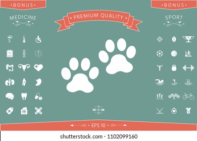 Paws icon symbol