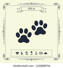 Paws icon symbol