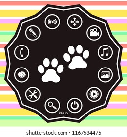 Paws icon symbol