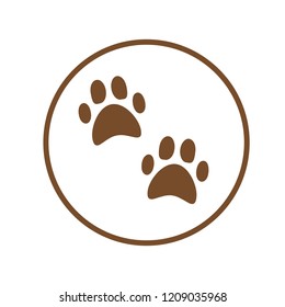 Paws icon. Vector illustration